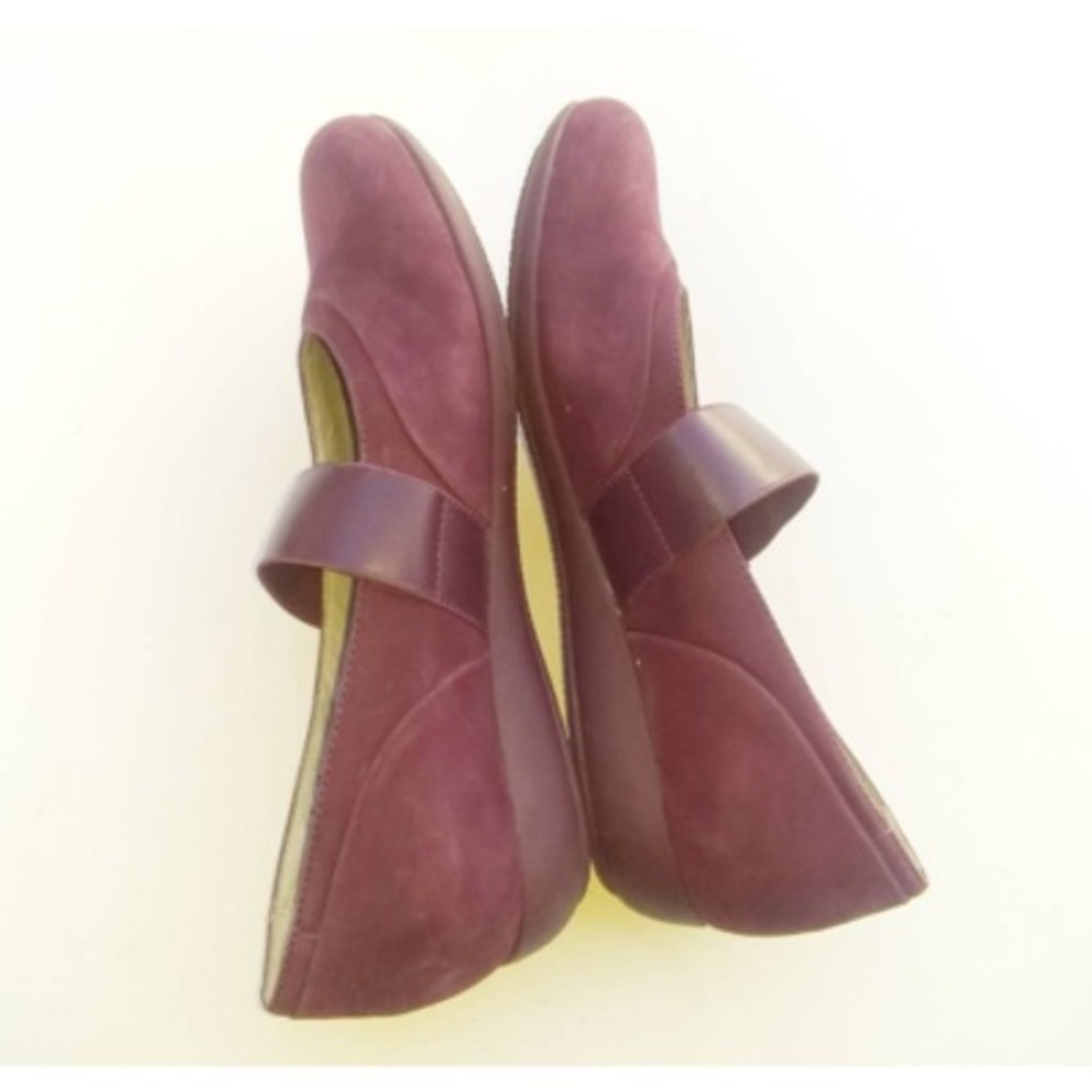 Dansko Womens Kendra Mary Jane Shoes Burgundy Leather Hook And Loop 8 EUR 38 - Picture 3 of 9